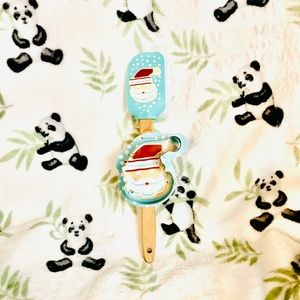 🎄 Teal Santa Spatula Cookie Cutter Baking Set 🎄